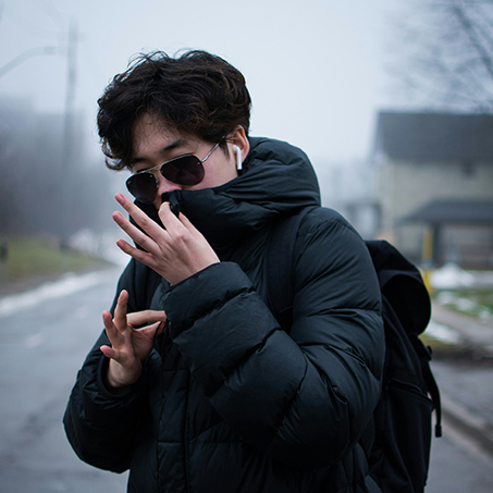 Nylon Puffer Coat